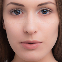 Цветные линзы EOS V Check Blue Фото 4